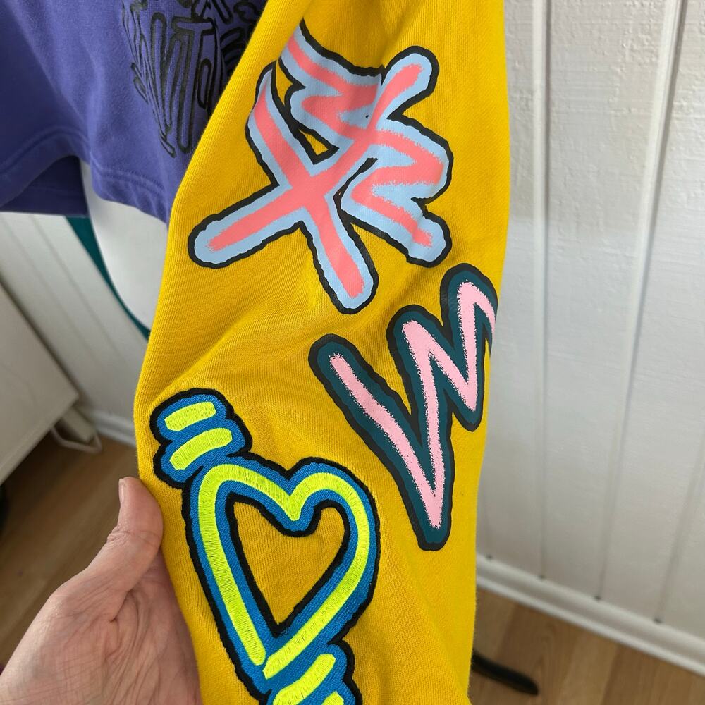 💗SOLD💗not for sale💗Adidas x KAS Limited Edition Love Unites Cropped Sweatshirt - Picture 4 of 9